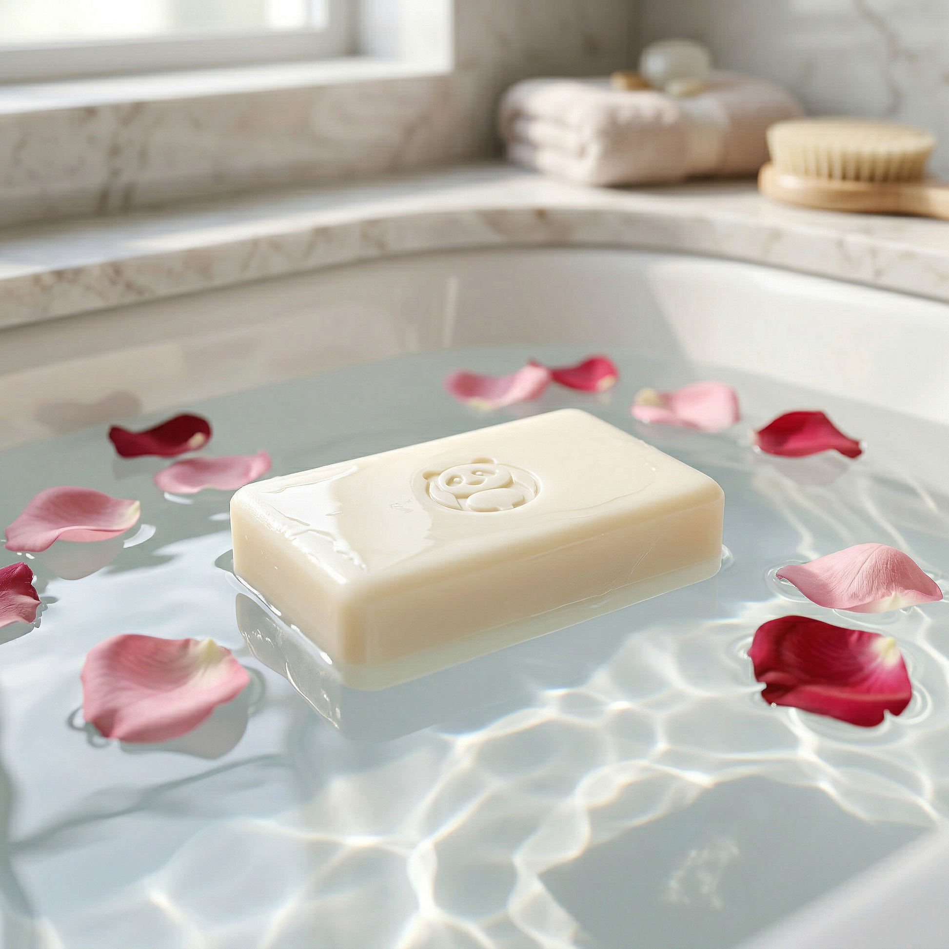 BAMBU Lorbeer Rose Seife. Palmölfrei, plastikfrei und für Weltenbummler.